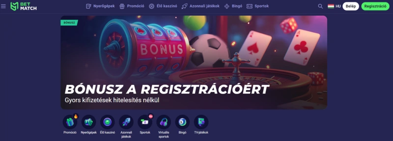 Betmatch Casino Főoldal